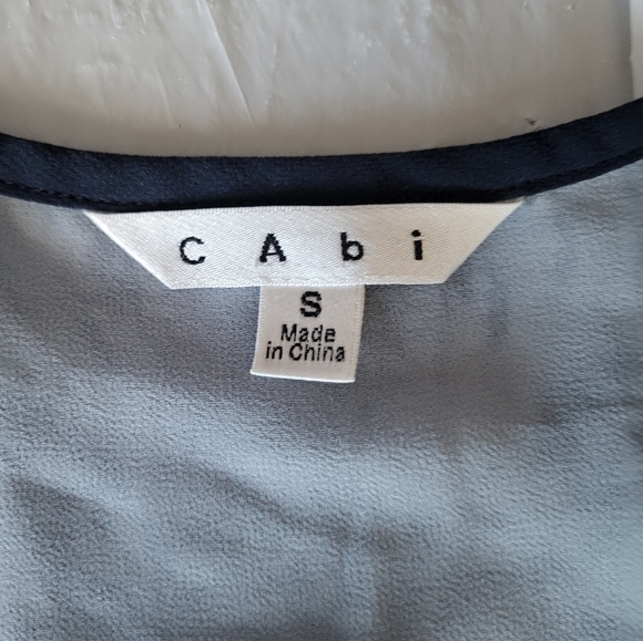 CAbi Black and Gray Patterned Blouse, Size Small - Picture 4 of 4